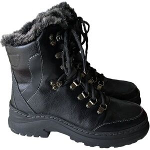 Aquatherm by Santana Canada Black Faux Fur Lined Boots Size 7 M